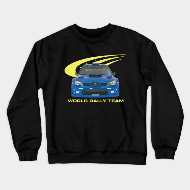 wrc PETTER SOLBERG champion Car RALLY WORLD TEAM Crewneck Sweatshirt by cowtown_cowboy